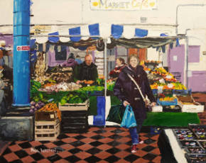 Purple Duffle Coat - Abergavenny Market