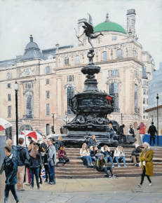 People and Pigeons, Piccadilly Circus